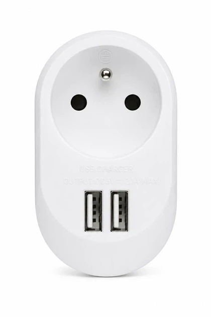 Мережевий адаптер-розетка SilverCrest з 2 USB-портами 3.4A 17W, захист від дітей - зображення 4