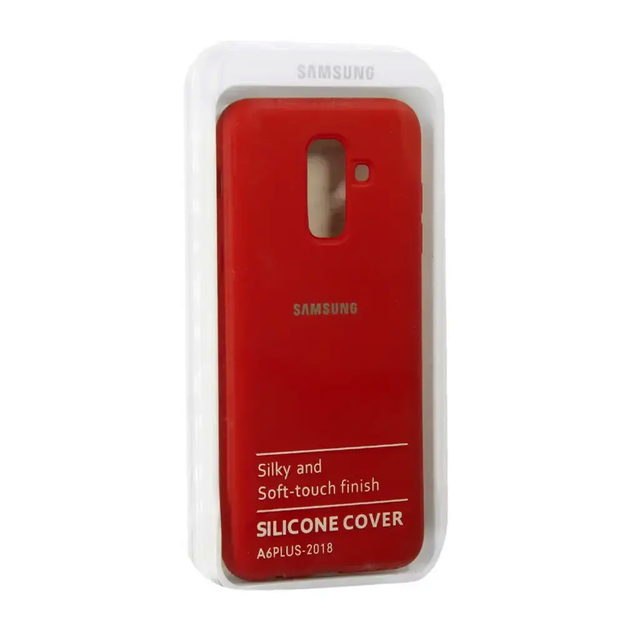 Чехол силиконовый для Samsung J2 2018 красный защита от ударов и царапин - изображение 3