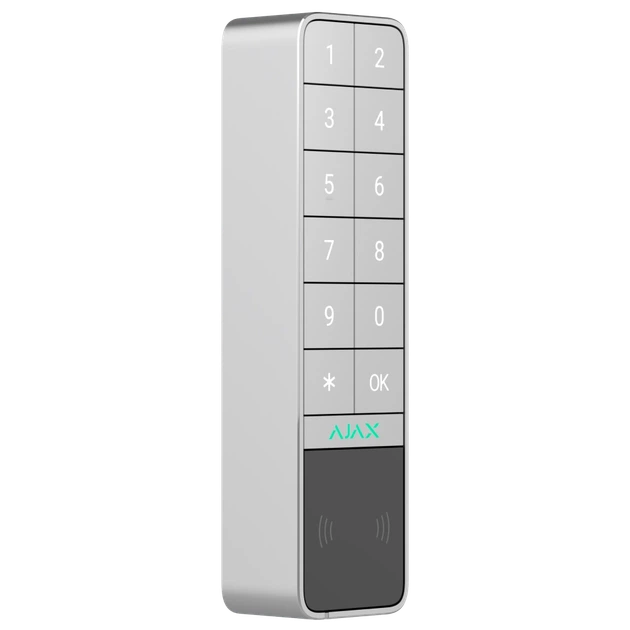 Бездротова клавіатура Ajax KeyPad Outdoor Jeweller (8EU) ASP white - изображение 2