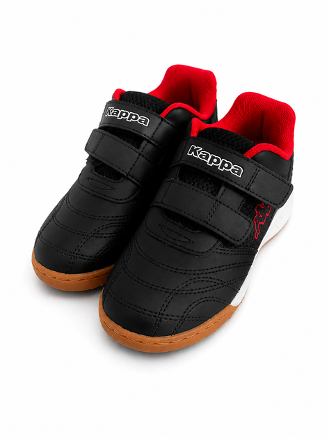 Кроссовки детские Kappa Kids Velcro Indoor черные с красным на липучках 30 (4068365904186) - изображение 4