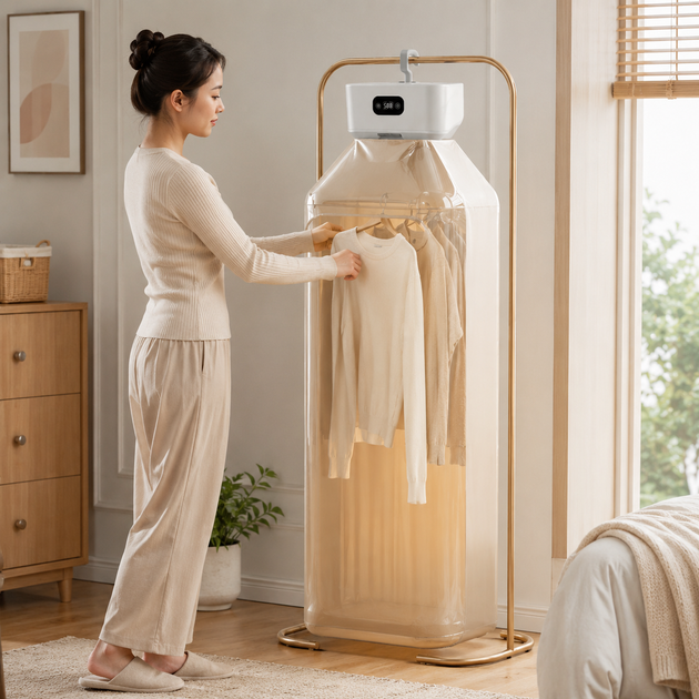 Складная сушилка для одежды DRYING CLOTH HEATER 600 Вт / Подвесная сушилка для одежды 110 см - изображение 3