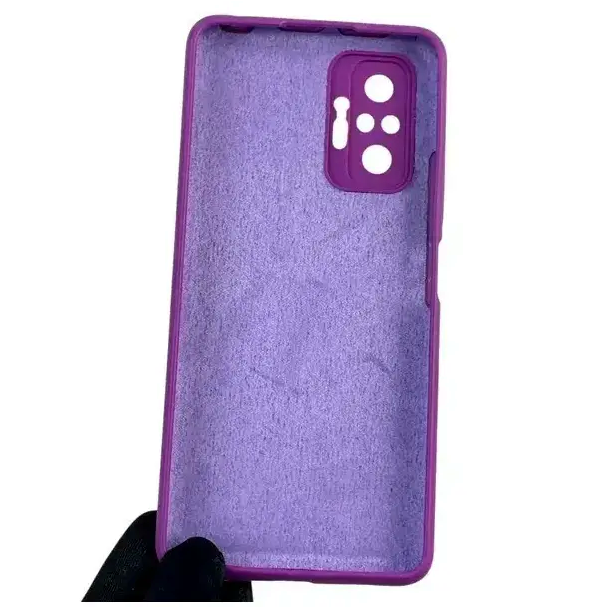 Чехол силиконовый для Xiaomi Redmi Note 10 Pro Lilac противоударный защита от падений - изображение 2