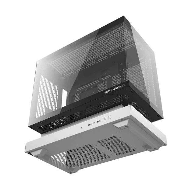 Корпус компьютерный Darkflash F1 с 6 вентиляторами ARGB White (4711527006098) - изображение 7
