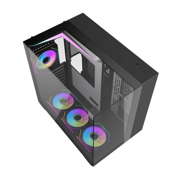 Корпус компьютера Darkflash TH285 + 4 вентилятора (Black) - изображение 6