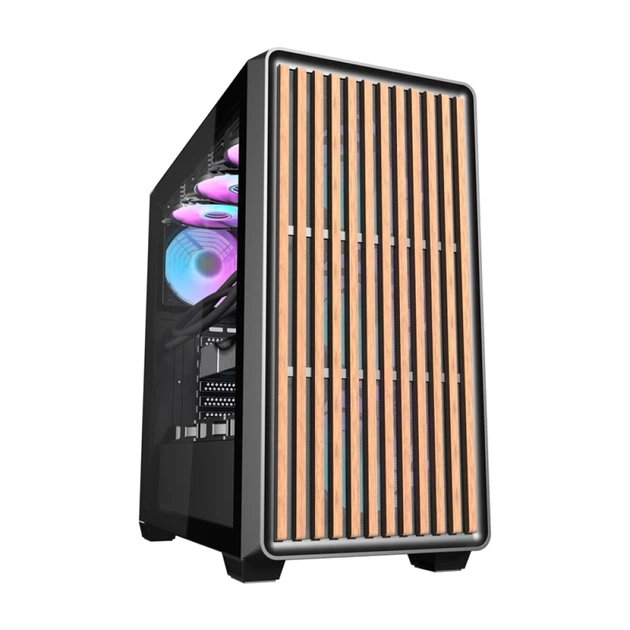 Корпус компьютера Darkflash DS900WD + 4 вентилятора Black (4711527004612) - изображение 2