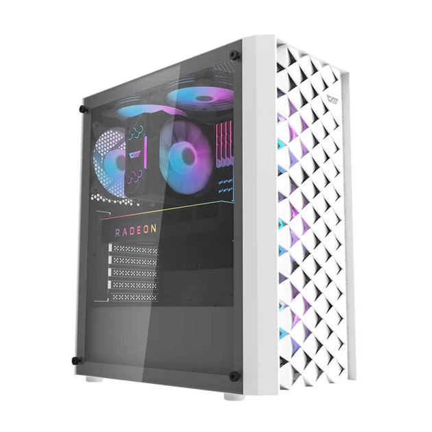 Корпус компьютерный Darkflash DK351 + 4 вентилятора RGB White - изображение 2