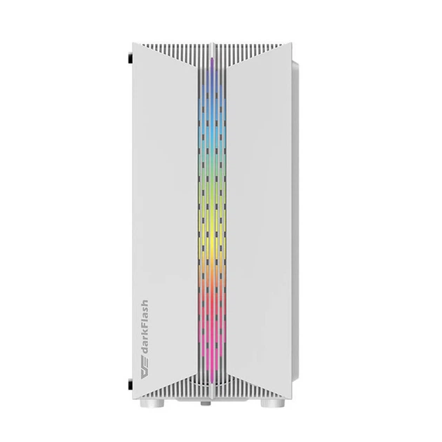 Корпус комп'ютерний Darkflash DK151 + 3 вентилятори RGB White (DK151) - зображення 2