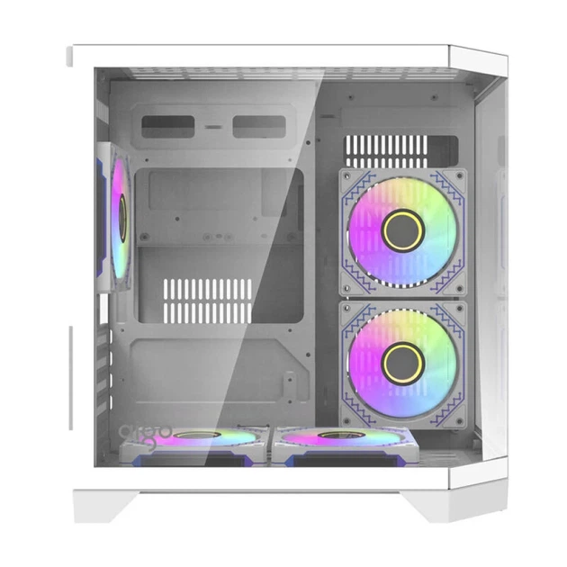 Корпус компьютерный Darkflash FT350 + 5 вентиляторов ARGB White - изображение 2