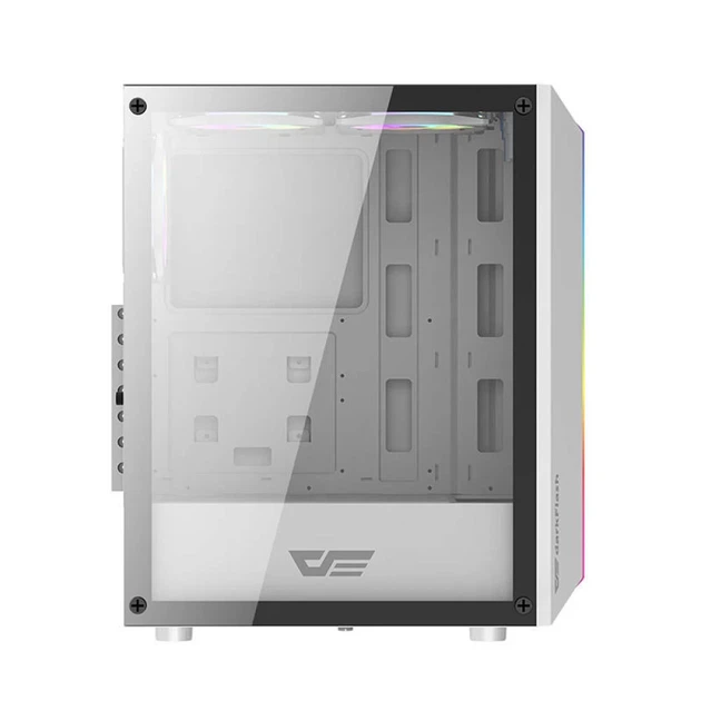 Корпус комп'ютерний Darkflash DK151 + 3 вентилятори RGB White (DK151) - зображення 6