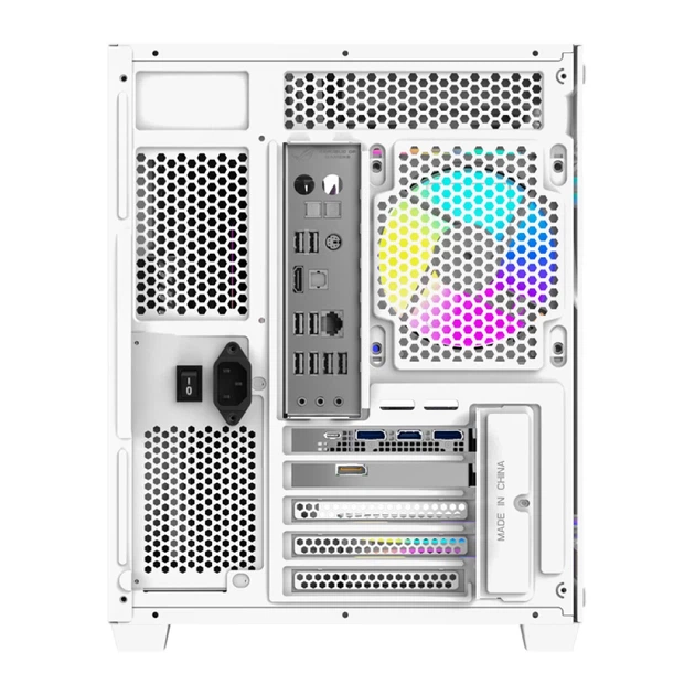 Корпус компьютерный Darkflash B275 PRO White + 6 вентиляторов - изображение 6