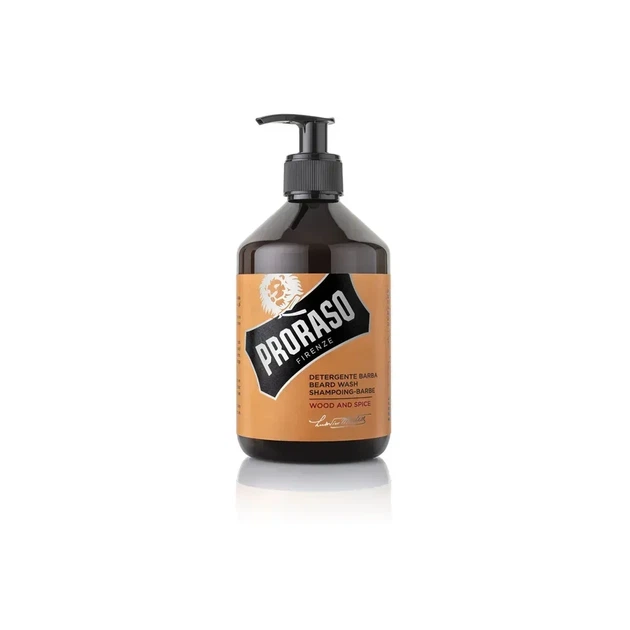 Шампунь для бороды Proraso Beard Shampoo Wood & Spice 500 мл с древесно-пряным ароматом, профессиональный низкопенный шампунь - Фото 6 Шампунь для бороды Proraso Beard Shampoo Wood & Spice 500 мл с древесно-пряным ароматом, профессиональный низкопенный шампунь - изображение 6