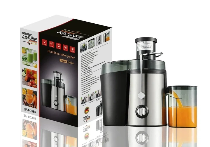 Соковижималка Zepline ZP-00365 2500 Вт з отвором 65 мм та контейнером для м'якоті 1 л - изображение 4