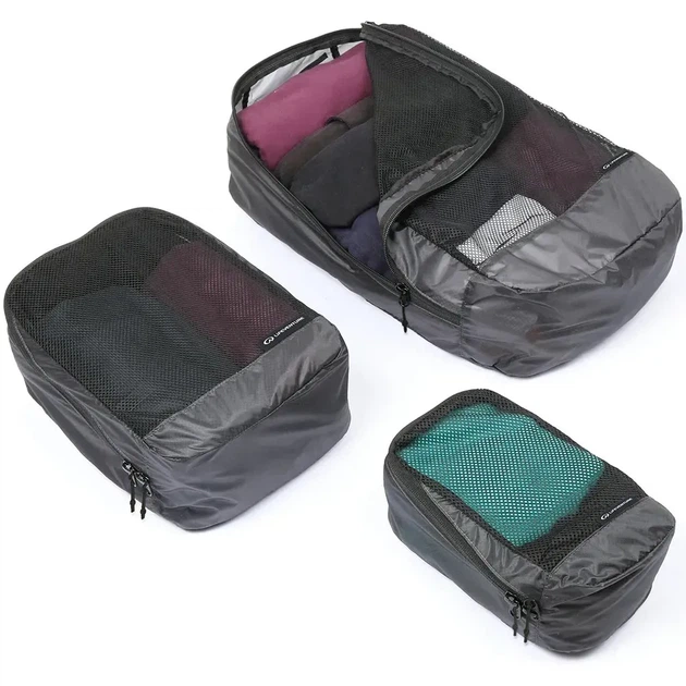 Комплект чохлів Lifeventure Ultralight Packing Cubes Black (100089229) - изображение 2