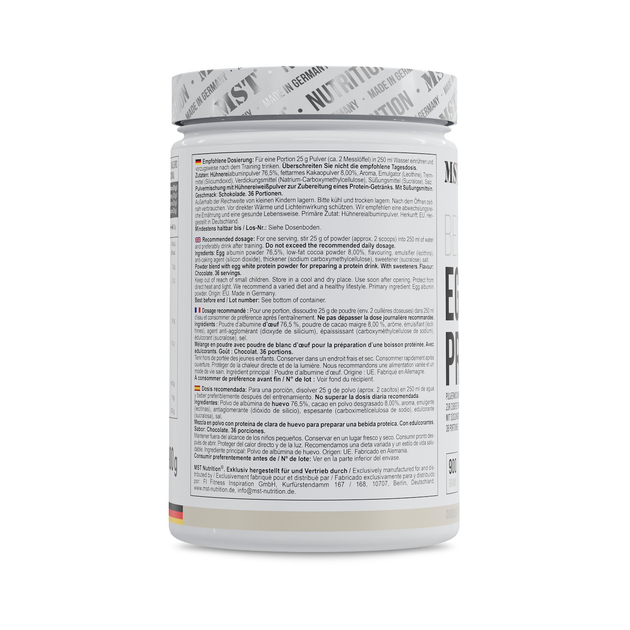 Яичный протеин MST egg white protein 900 грамм со вкусом шоколада, mst яичный протеин - изображение 3