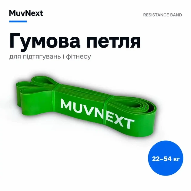 Гумові петлі набір 6-54 кг (4 шт) MuvNext резинки для підтягувань і фітнесу - Фото 6 Гумові петлі набір 6-54 кг (4 шт) MuvNext резинки для підтягувань і фітнесу - зображення 6