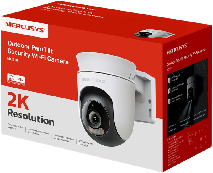 IP-камера Mercusys MC510 (6957939004606) - Фото 2 IP-камера Mercusys MC510 (6957939004606) - зображення 2