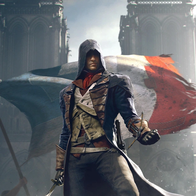 Інтер'єрна картина Кредо асасіна: Єдність, Assassin's Creed: Unity, декор в кімнату геймера, 42×30 см (id0703) - зображення 3