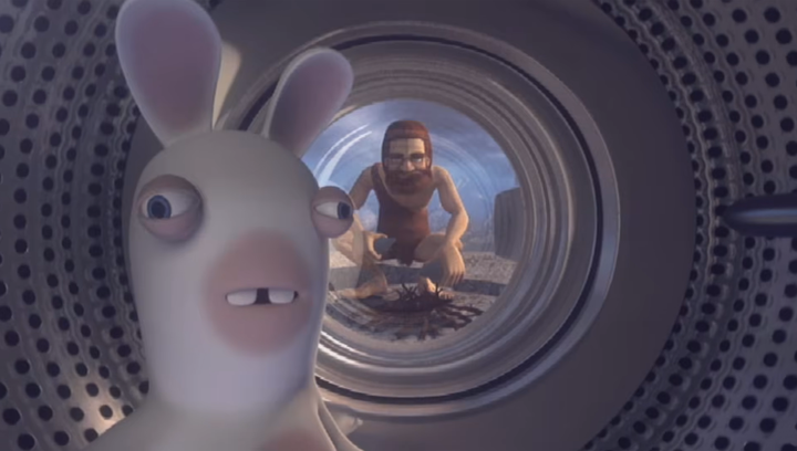 Игра Nintendo Wii Raving Rabbids: Travel in Time Europe Английская Версия Б/У - изображение 2