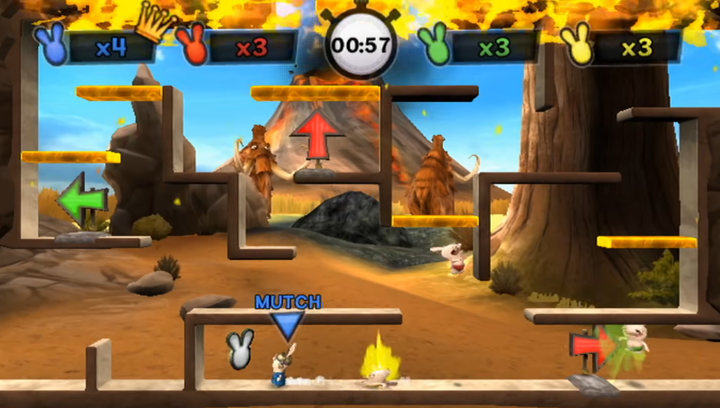 Игра Nintendo Wii Raving Rabbids: Travel in Time Europe Английская Версия Б/У - изображение 6