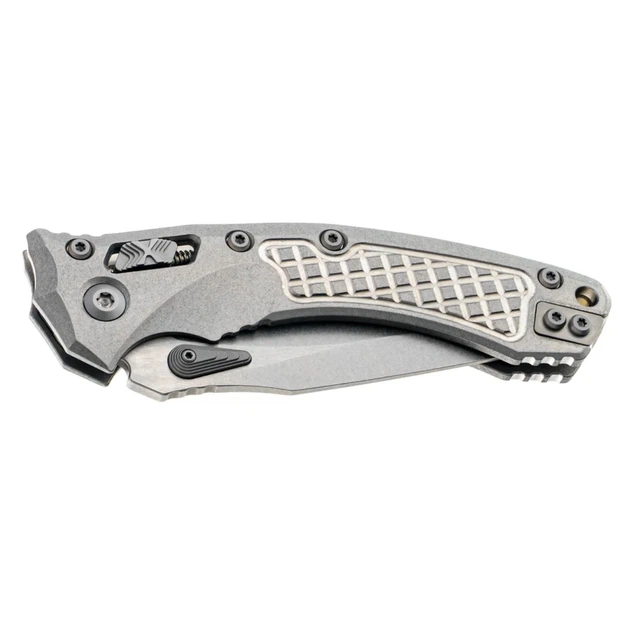 Нож Microtech Amphibian RAM-LOK Marfione Select Stonewash Frag Pattern Bronze Titanium - изображение 4