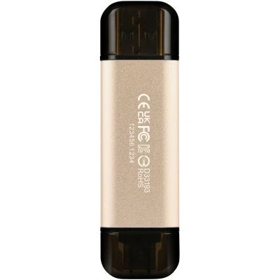 USB флеш накопичувач Transcend 128GB JetFlash 930 Gold-Black USB 3.2/Type-C (TS128GJF930C) - Фото 2 USB флеш накопичувач Transcend 128GB JetFlash 930 Gold-Black USB 3.2/Type-C (TS128GJF930C) - зображення 2