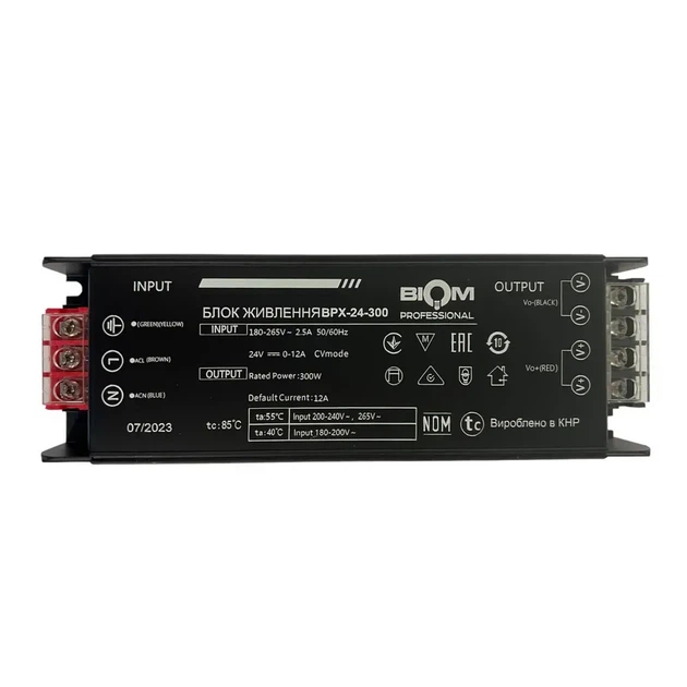 Блок живлення BIOM Professional DC24 300W BPX-24-300 12,5А - изображение 2