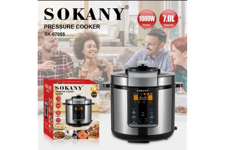 Мультиварка-скороварка с чашей с антипригарным покрытием 1000Вт 7л Sokany SK-07055 (12) - изображение 5