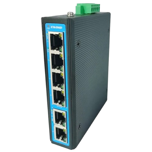 Коммутатор Ewind EW-PIS1706FE неуправляемый настольный 6 портов 48-57В DC - изображение 3