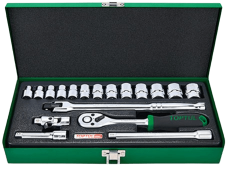 Набор инструмента Toptul 3/8" 18 дюймового 1/4"-7/8" (GCAD1823) - Фото 1 Набор инструмента Toptul 3/8" 18 дюймового 1/4"-7/8" (GCAD1823) - изображение 1