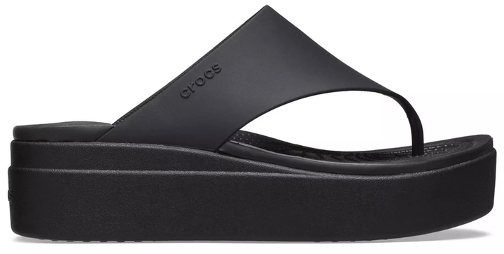 Жіночі в'єтнамки для пляжу Crocs Brooklyn Flip Black (36-37, чорний) - Фото 4 Жіночі в'єтнамки для пляжу Crocs Brooklyn Flip Black (36-37, чорний) - изображение 4