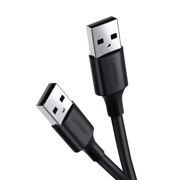 Кабель UGREEN US102 USB-A 2.0 Male to Male 2м чорный (10311) - Фото 1 Кабель UGREEN US102 USB-A 2.0 Male to Male 2м чорный (10311) - зображення 1