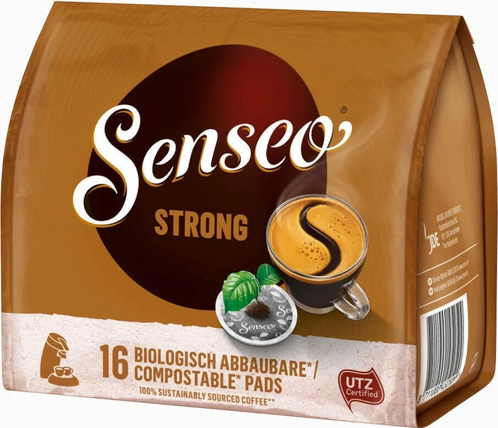 Кофе в чалдах Senseo Strong 16 монодоз Philips Senseo 62 мм. - Фото 2 Кофе в чалдах Senseo Strong 16 монодоз Philips Senseo 62 мм. - изображение 2