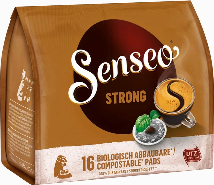 Кофе в чалдах Senseo Strong 16 монодоз Philips Senseo 62 мм. - Фото 4 Кофе в чалдах Senseo Strong 16 монодоз Philips Senseo 62 мм. - изображение 4