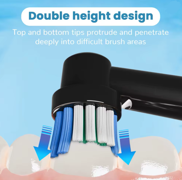 Насадки для электрических зубных щеток Oral b для ежедневного ухода сменные средней жесткости, 4 шт, черный (139474374) - изображение 4