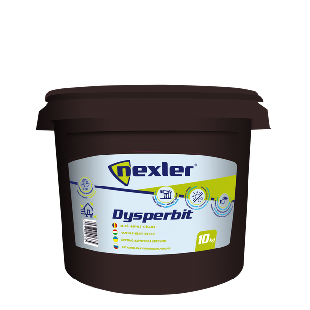 Бітумна мастика універсальна Nexler (Izohan) Dysperbit , 10 кг. - Фото 1 Бітумна мастика універсальна Nexler (Izohan) Dysperbit , 10 кг. - изображение 1