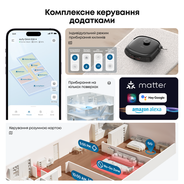 Робот-пилосос Eufy Omni E28 Black (7267008) - Фото 14 Робот-пилосос Eufy Omni E28 Black (7267008) - изображение 14