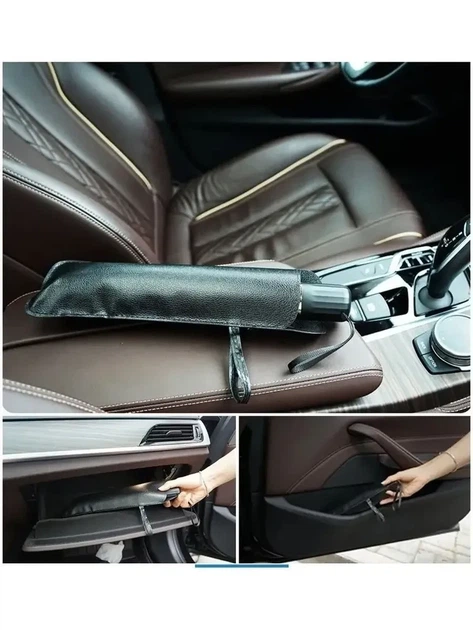 Автомобильный зонт солнцезащитный на лобовое стекло авто 130*75 см козырек зонт для защиты от солнца в чехле - изображение 6