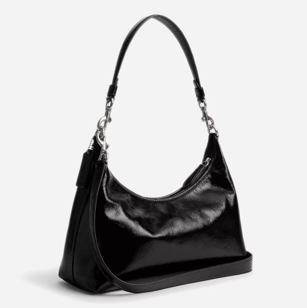 Сумка-багет женская из натуральной кожи средняя Coach Juliet Shoulder Bag 25 BG-COA-129 Черная (196395540167) - Фото 3 Сумка-багет женская из натуральной кожи средняя Coach Juliet Shoulder Bag 25 BG-COA-129 Черная (196395540167) - изображение 3