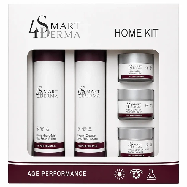 Комплексный антивозрастной набор ухода для лица Smart4Derma Age Performance лифтинг SPF 30 5 средств - Фото 4 Комплексный антивозрастной набор ухода для лица Smart4Derma Age Performance лифтинг SPF 30 5 средств - изображение 4