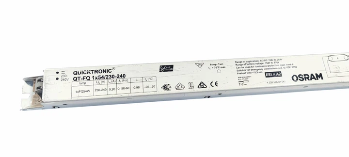 Балласт электронный для люминесцентных ламп Osram Quicktronic QT-FQ 1x54/230-240 - Фото 1 Балласт электронный для люминесцентных ламп Osram Quicktronic QT-FQ 1x54/230-240 - изображение 1