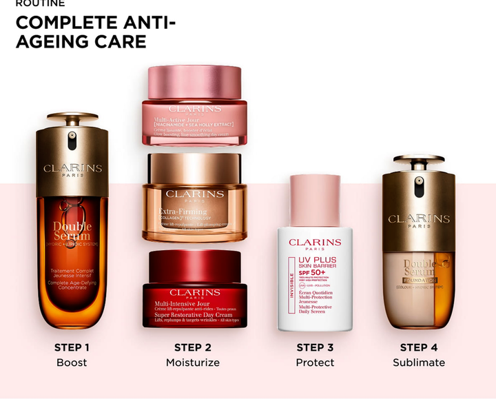 Солнцезащитный флюид для лица Clarins UV Plus Skin Barrier SPF 50+ Invisible от UV-лучей и загрязнений 30 мл - изображение 8