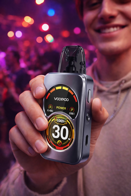 Багаторазова Pod-система Voopoo Argus A Storm Silver вейп 1100 мАг ВуПу Аргус до 30 Вт подік з міцних сплавів 3 мл Шторм Сілвер - Фото 3 Багаторазова Pod-система Voopoo Argus A Storm Silver вейп 1100 мАг ВуПу Аргус до 30 Вт подік з міцних сплавів 3 мл Шторм Сілвер - зображення 3