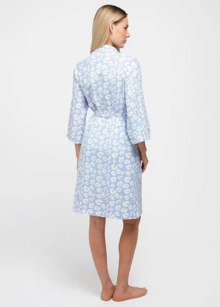 Жіночий халат з принтованої бавовни Giulia COTTON BLOOM 7239/010 XL Multicolor-ballad blue leo - Фото 2 Жіночий халат з принтованої бавовни Giulia COTTON BLOOM 7239/010 XL Multicolor-ballad blue leo - изображение 2