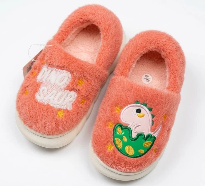 Комнатные тапочки детские Scarrhett 129-4 30-31 (20 см) коралловые - изображение 2