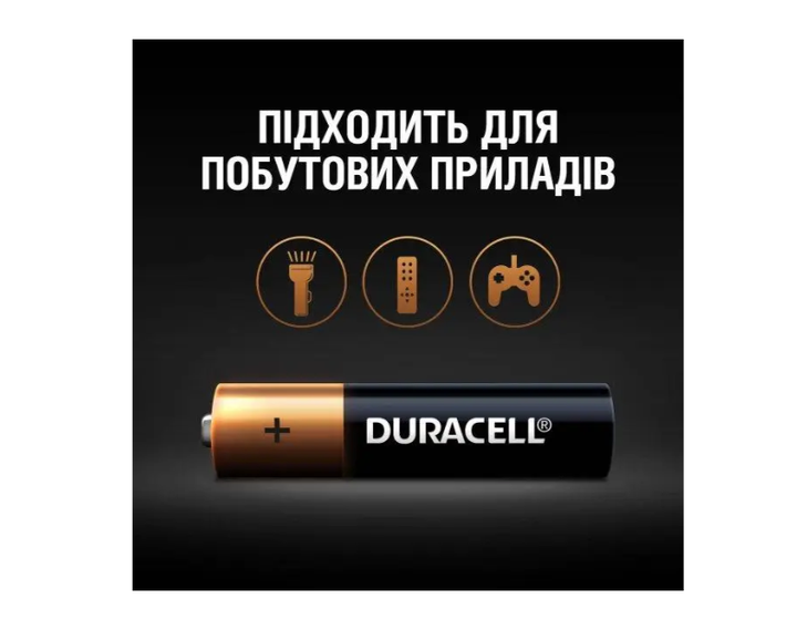 Батарейки Duracell AAA (LR03) MN2400 блістер 4 шт - зображення 3