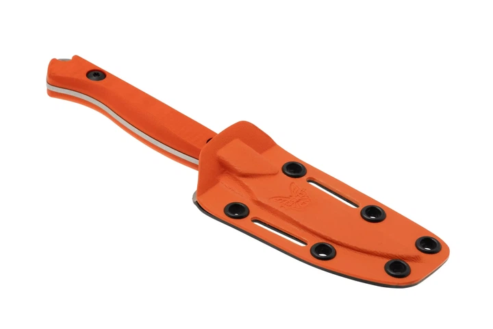 Ніж Benchmade Flyway, компактний ультралегкий, лезо Plain Stonewashed CPM-154, руківя Orange G10, США, 15700 - изображение 7