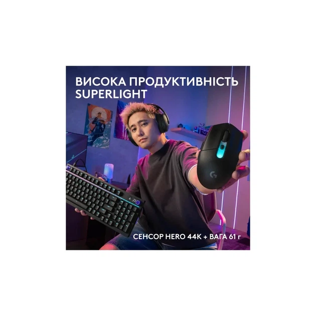 Мышка Logitech G305 X Superlight Wireless Black (910-007739) - изображение 5