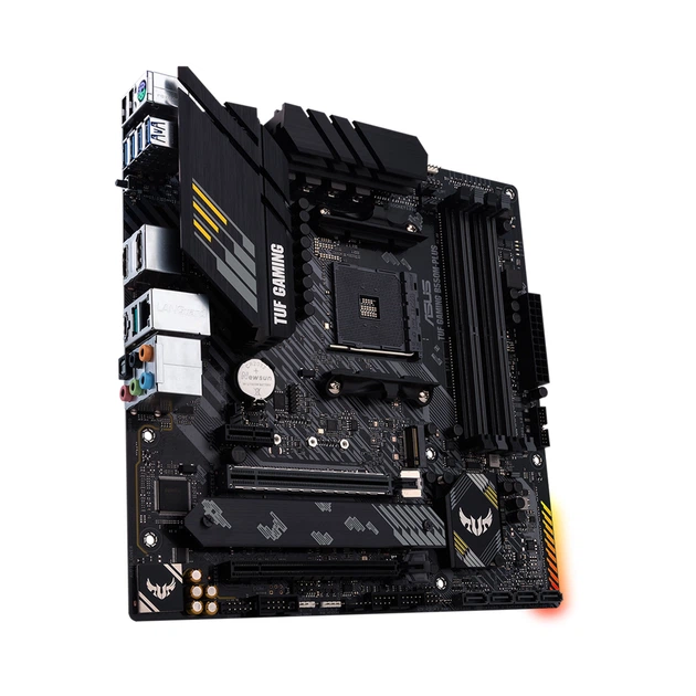 Материнская плата ASUS TUF GAMING B550M-PLUS (sAM4, AMD B550, DDR4, mATX) - Фото 4 Материнская плата ASUS TUF GAMING B550M-PLUS (sAM4, AMD B550, DDR4, mATX) - изображение 4