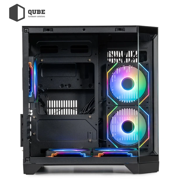 Корпус QUBE CRYSTAL ARGB Black (CRYSTAL_GBNU3) - зображення 7