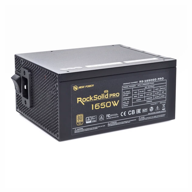 Блок живлення QUBE 1650W 80+ GOLD RS-1650GD PRO - зображення 2